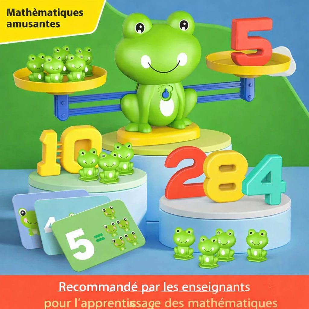 Balance Grenouille Montessori – Jeu d’Équilibre et d’Apprentissage des Mathématiques