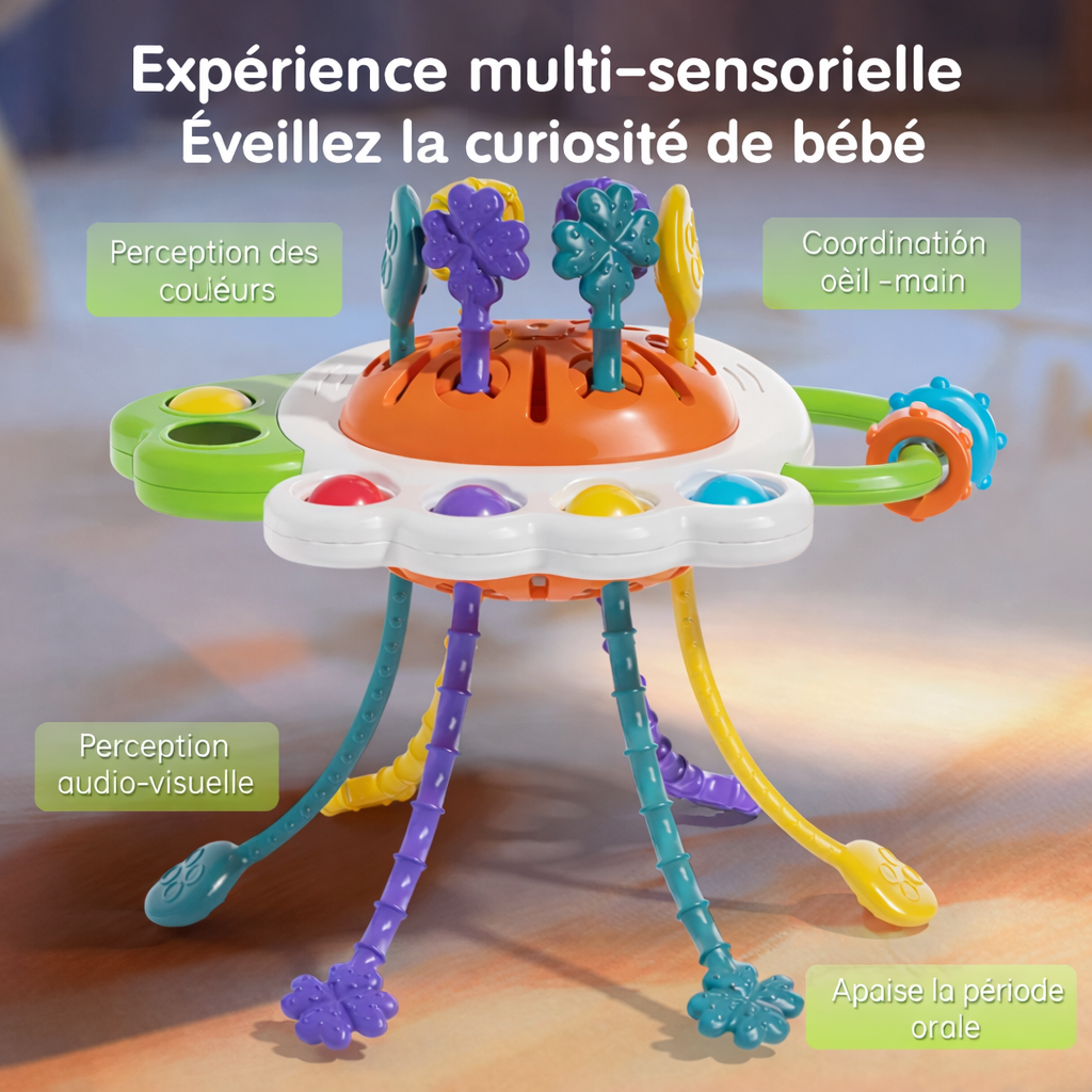 Hibou Sensoriel Montessori – Cordons à Tirer & Motricité Fine