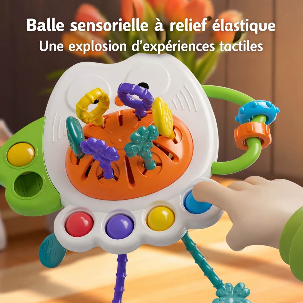 Hibou Sensoriel Montessori – Cordons à Tirer & Motricité Fine