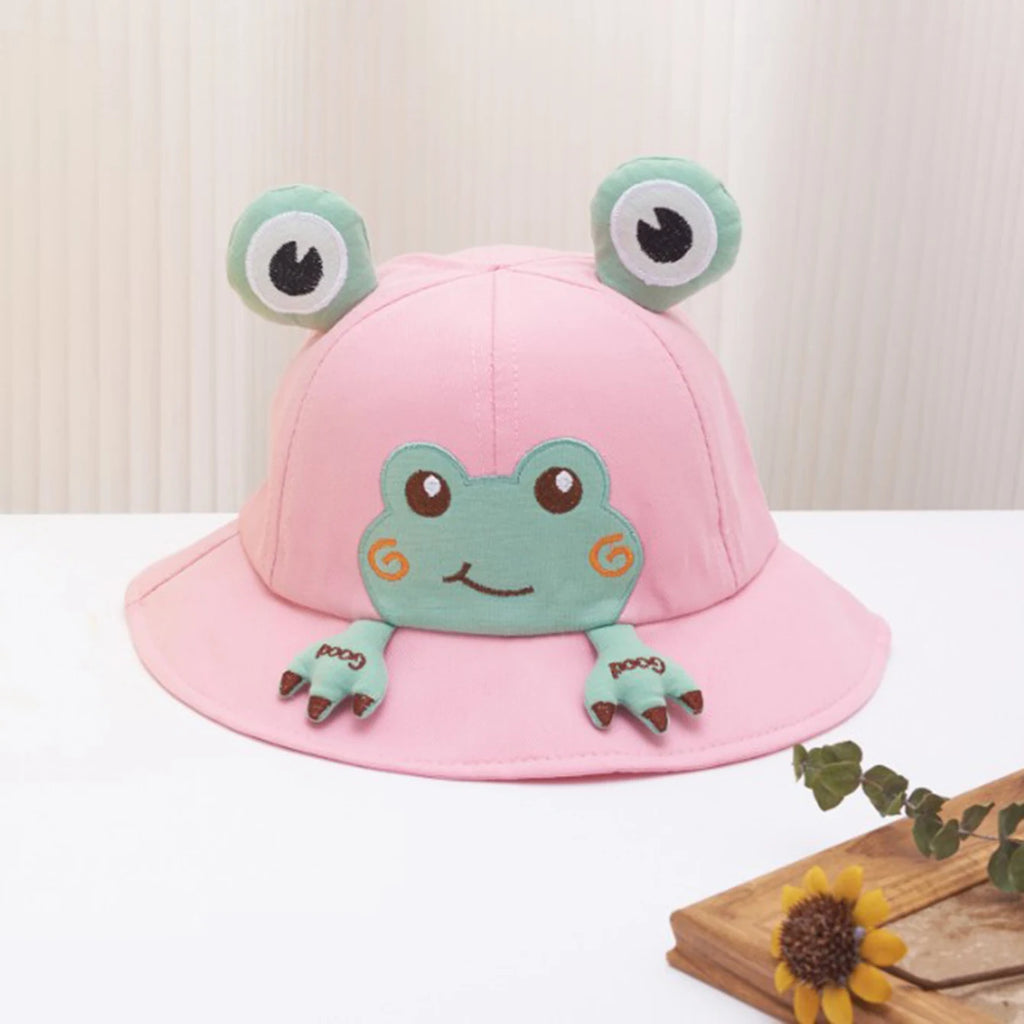 Duo Chapeaux Bébé Soleil – Grenouille & Ourson