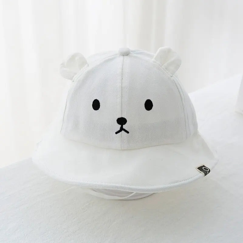 Duo Chapeaux Bébé Soleil – Grenouille & Ourson