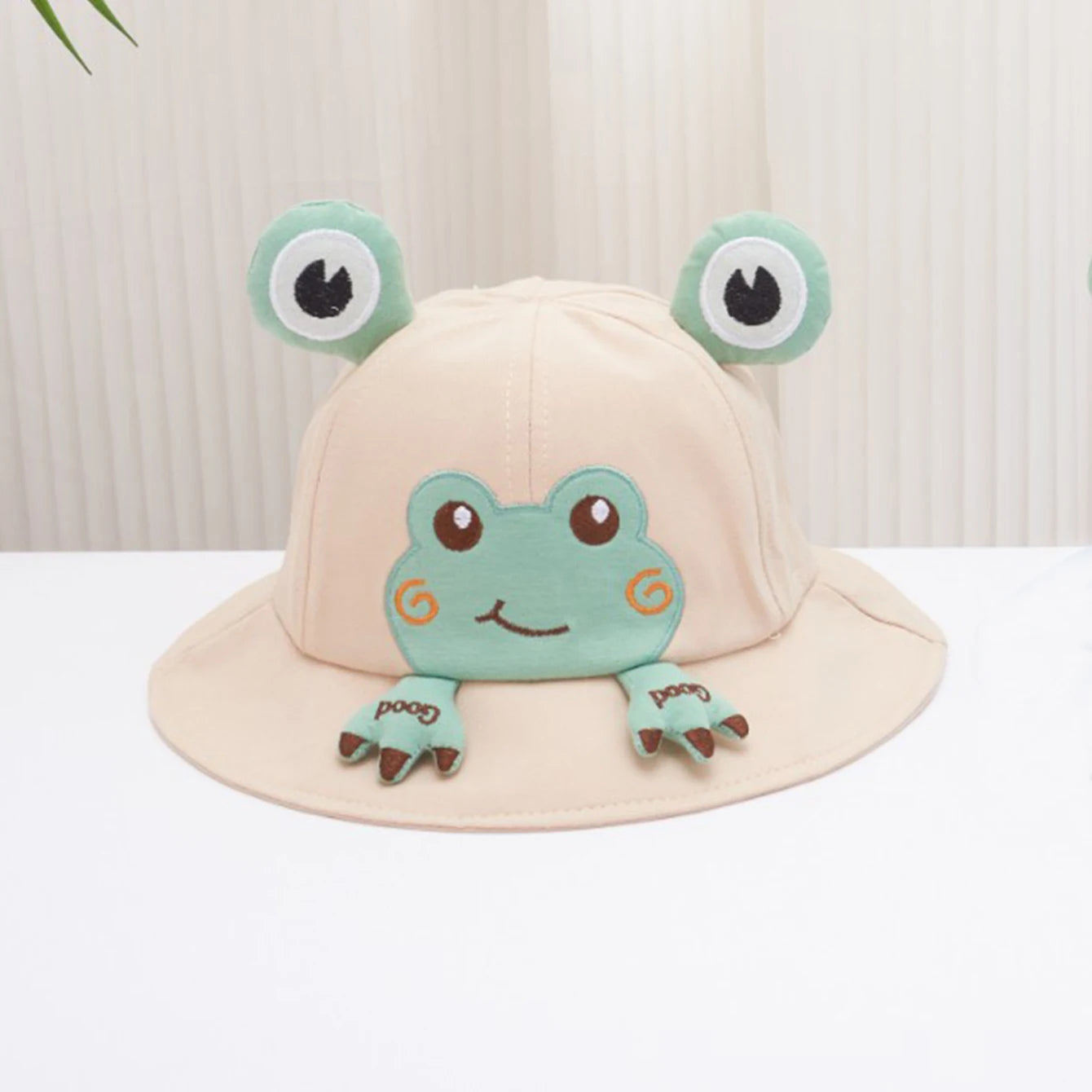 Duo Chapeaux Bébé Soleil – Grenouille & Ourson