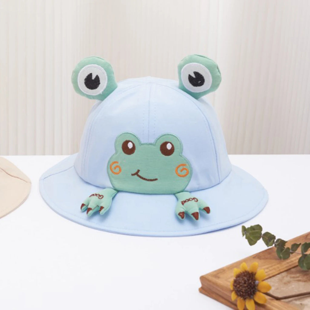 Duo Chapeaux Bébé Soleil – Grenouille & Ourson