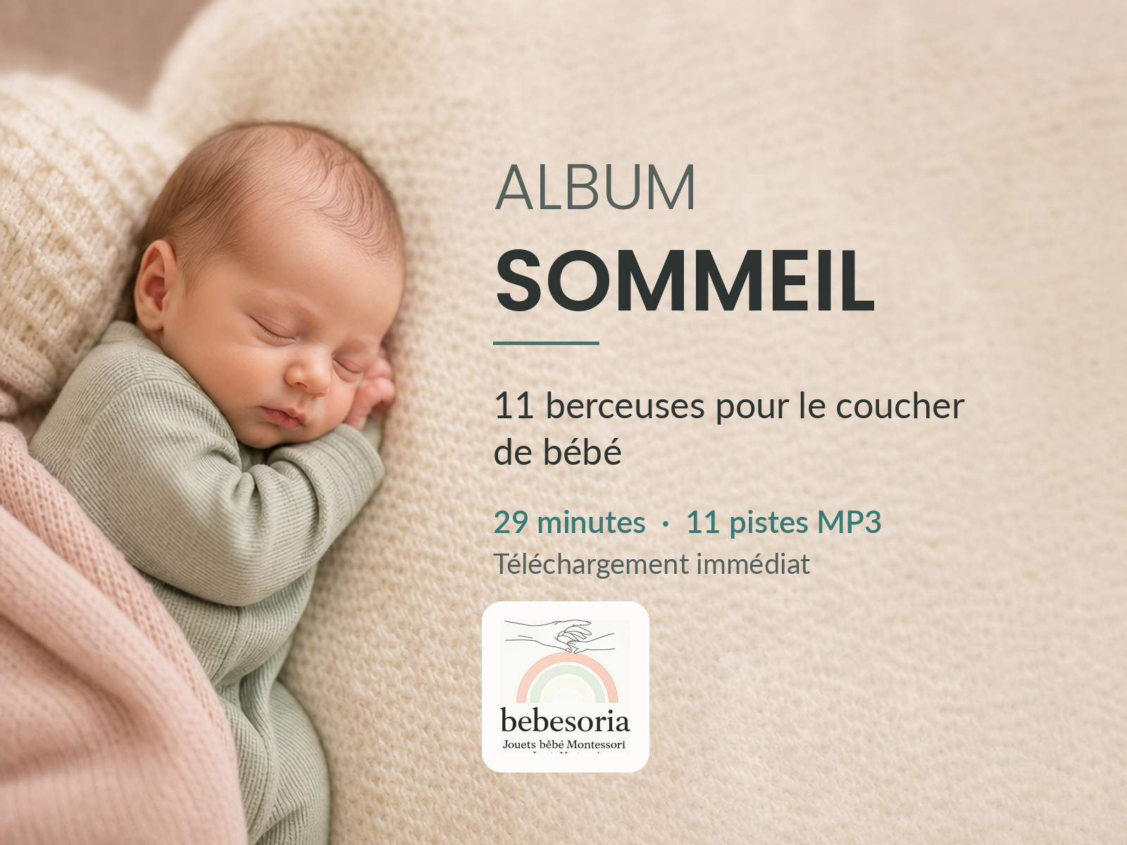 Album Sommeil — Bébésoria | 11 berceuses pour le coucher de bébé